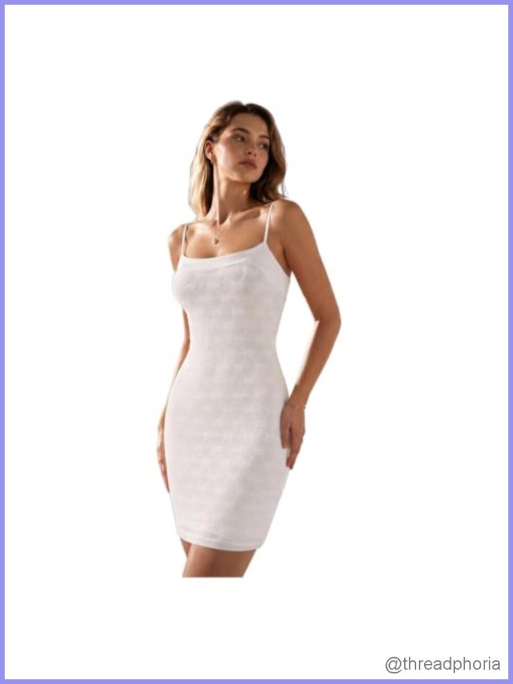 Bodycon Mini Slip Dress Adjustable Spaghetti Straps
